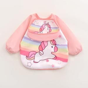 Combinaison pour enfants, tablier imperméable, bavoirs à manches personnalisés sans BPA, bavoirs pour bébés, vêtements <span class=keywords><strong>de</strong></span> peinture pour bébés, vêtements réversibles, bavoirs pour bébés - Product Image 2