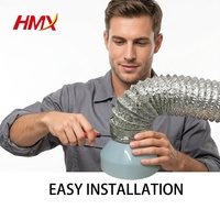 Adaptateur de tuyau rond ABS 100 mm à 110 mm Réducteur flexible pour système de ventilation Tuyau de ventilation Conduit de ventilation
