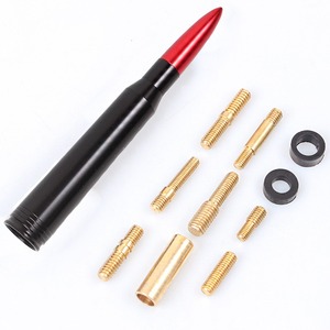 Antena de Techo Universal de Aleación de Aluminio en Forma de Bala Corta para Autos y Vehículos Todoterreno, Decorativa, Modificación de Autos, Accesorios para Autos - Product Image 5