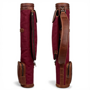 Custom <span class=keywords><strong>golf</strong></span> tas <span class=keywords><strong>golf</strong></span> tassen heren <span class=keywords><strong>golf</strong></span> tas compact lichtgewicht geschikt voor weinig clubs PU lederen accenten reisvriendelijk - Product Image 5