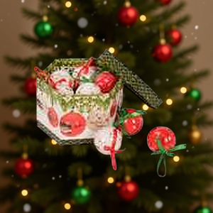 HOMERA Christmas Ornaments 8cm Round Plastic Hanging Ball Tree Decorations Mixed Colors Full Color Hand Painted - Product Image 2