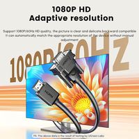 Câble UGREEN vers VGA 1080P, adaptateur vidéo M/M mâle vers mâle, convertisseur VGA