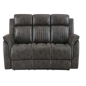 GREY <b>MODERN</b> CORNER RECLINING FAUX LEATHER <b>SOFA</b> with WOOD LEGS and <b>SOFA</b> <b>BED</b> for LIVING ROOM - Product Image 1