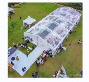 2024 New Design Luxury Mixed Marquee Tent Clear Marquee Transparent Wedding Tents for Events Outdoor