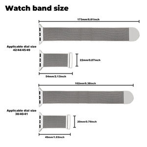 <span class=keywords><strong>Correa</strong></span> de Acero Inoxidable de Lujo CM con Cierre Magnético <span class=keywords><strong>Milanesa</strong></span> para <span class=keywords><strong>Apple</strong></span> <span class=keywords><strong>Watch</strong></span> Series 11 10 9 8 7 6 5 42mm 46mm 49mm - Product Image 5