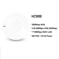 Punto de Acceso Inalámbrico AX3000 WiFi6 de Doble Banda Gigabit para Montaje en Techo Interior, Red Mesh PoE de 48V para Empresas, Oficinas y Hoteles