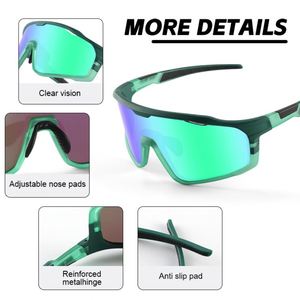 Custom Sports Shades UV400 Polarized Sunglasses Baseball Cycling Bicycle Glasses for Cricket Private Label - Product Image 2