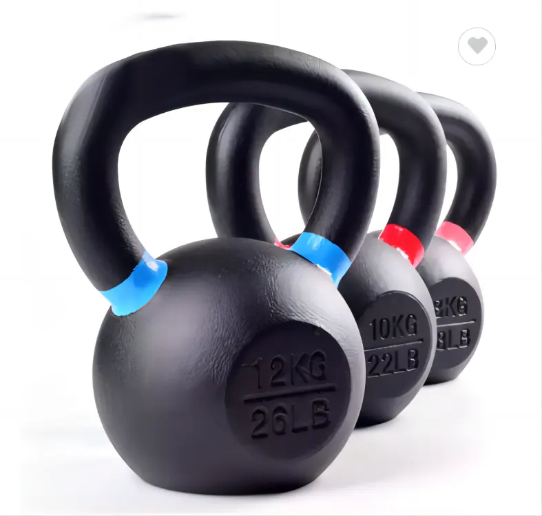 4Kg Tot 32Kg Gietijzer Geschilderde Lak Kettlebell