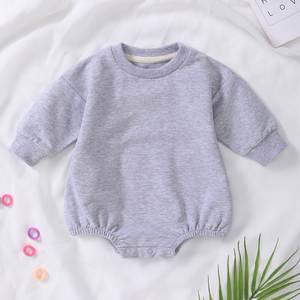 Romper Bayi Katun Organik, Bagian Bawah Elastis, Baju Bayi French Terry Custom, Grosir Romper Bayi Anak - Product Image 6