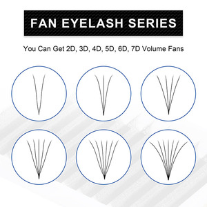 Ciglia Finte 3D Preconfezionate a Prezzo di Fabbrica, Volume Premade 0.05 0.07 0.10 mm, Ciglia XL - Product Image 3