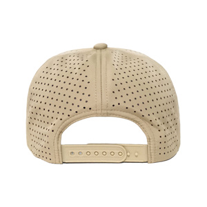 BSCI Custom 5 Panel <strong>Khaki</strong> Pvc Rubber Patch Logo Quick Dry Gorras Golf Sport Rope Cap 100% Polyester Baseball <strong>Hat</strong> for Men Women - Product Image 4