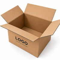 Boîte en carton ondulé sur mesure en papier kraft, emballage écologique pour l'expédition et le stockage