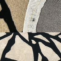 Tapis de maison fait à la main en 3D de conception personnalisée simplifiée moderne tapis touffeté en laine pour le salon pile coupée pour la chambre à coucher