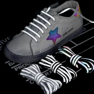 Lock Laces - Elastic Shoelaces (Color: Reflective Storm Gray)