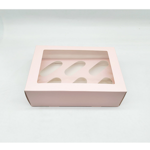 <span class=keywords><strong>2025</strong></span> mới cupcake hộp với 6 lỗ cupcake hộp với các tông màu trắng chèn cupcake Cone hộp Cookie món tráng miệng <span class=keywords><strong>container</strong></span> - Product Image 5