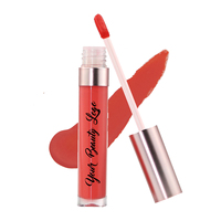 Étiquette privée de rouge à lèvres liquide mat longue durée, avec tube en or rose, dans boîte cadeau, offre spéciale,