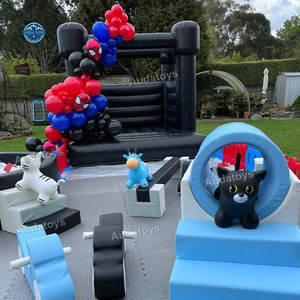 Aire <span class=keywords><strong>de</strong></span> jeux pour enfants noirs <span class=keywords><strong>avec</strong></span> <span class=keywords><strong>piscine</strong></span> à balles et équipement <span class=keywords><strong>de</strong></span> jeux doux pour les fêtes, les écoles, utilisation intérieure/extérieure - Product Image 4