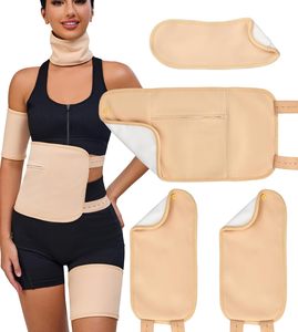 8 Piezas Faja Abdominal de Algodón Orgánico con Aceite de Ricino, Ajustable, Sin Bolsillos, para Alivio del <span class=keywords><strong>Dolor</strong></span> de Endometriosis - Product Image 6