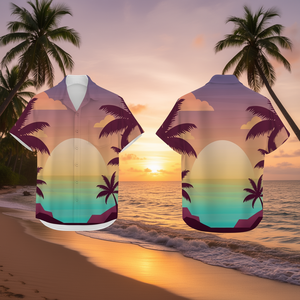 Chemise Hawaïenne Homme Nestrue Sports, Impression par Sublimation Personnalisée, Manches Courtes, Chemises Décontractées d'Été pour la Plage, Grande Taille, Coupe Classique - Product Image 2