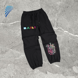 Pantalon de survêtement Prin Eco Friendly Vintage Fashion Light Wash pour hommes avec logo personnalisé du service OEM - Product Image 1