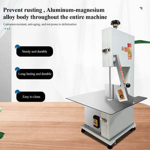 מכונת חיתוך בשר ועצמות מנירוסטה, מכונת ניסור עצמות לשיש, מסור סרט לקצבים, מכונת חיתוך בשר קפוא, מסור עצמות - Product Image 5