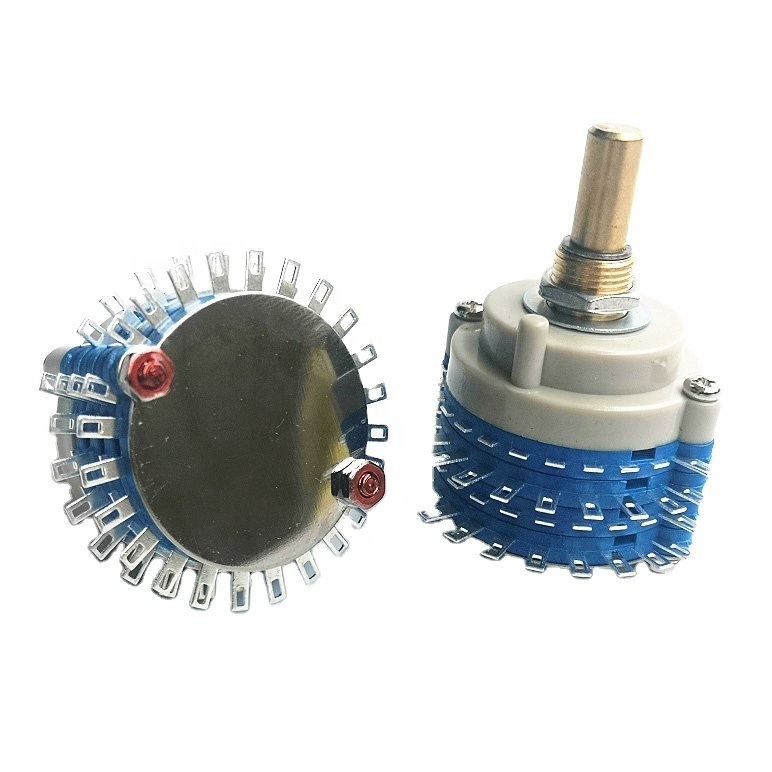 2-poliger 24-stufiger Drehschalter – 37 Mm Durchmesser, 6 Mm Welle, Make-Before-Break, Ideal Für Lautstärkeregler & DIY
