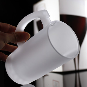 Offre Spéciale givré 500ml sublimation <span class=keywords><strong>verre</strong></span> <span class=keywords><strong>à</strong></span> bière en <span class=keywords><strong>verre</strong></span> de sublimation de vin blanc <span class=keywords><strong>verre</strong></span> accepter logo personnalisé - Product Image 3