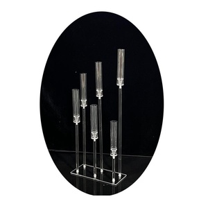 <span class=keywords><strong>D</strong></span>écorations florales <span class=keywords><strong>de</strong></span> table en acrylique transparent à 6 têtes, ornements imperméables pour le Nouvel An, les anniversaires, les mariages, les hôtels, les magasins - Product Image 5