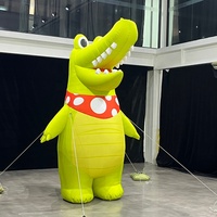 Dinosaure gonflable personnalisé de 3 m/9,84 pi de haut, imperméable, mascotte gonflable géante, modèle gonflable publicitaire