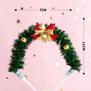 ของตกแต่งหน้าเค้กรูปหญ้าสามมิติรูปดาวห้าแฉกสำหรับตกแต่งยอด<span class=keywords><strong>เค้ก</strong></span>คริสต์มาส - Product Image 5