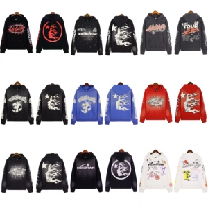 Felpa con Cappuccio da Uomo Comoda e Pesante a Prezzo di Fabbrica, Motivo Tinta Unita, Stampa Personalizzata con Logo <span class=keywords><strong>Anime</strong></span>, Pullover Caldo e Confortevole - Product Image 1