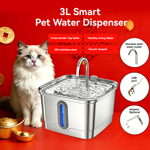 เครื่องให้น้ำสัตว์เลี้ยงอัตโนมัติขนาด 3.2 ลิตร ทำจากสแตนเลสทั้งหมด พร้อมระบบเซ็นเซอร์อินฟราเรดอัจฉริยะ สำหรับสุนัขและแมว ใช้ในบ้าน - Product Image 6