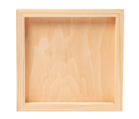 Panneaux carrés en bois brut écologiques pour la peinture, le dessin, les arts et l'artisanat