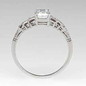 Anello quadrato con zirconi per anniversario, elegante gioiello da donna, accessorio regalo, anello classico - Product Image 4