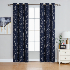 Zhonghua eleganti rami lamina stampa <span class=keywords><strong>tende</strong></span> oscuranti 52 ''* 84'' riduzione del rumore per soggiorno camera <span class=keywords><strong>da</strong></span> letto mantovane - Product Image 1