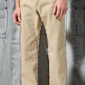 Vêtements pour hommes style coréen minimaliste couleur unie fluide coupe bootcut longueur ras du sol 100% coton velours côtelé décontracté - Product Image 2