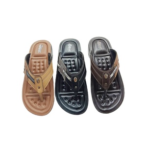 Casual PU Men Sandals Model 16A-170 from Thailand Factory Soft Sole Perfect for Travel and Daily Wear - Product Image 1