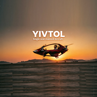 YIVTOL S ZERO Basic EVTOL, avion à pilote unique alimenté par batterie, nouveau, 55 minutes d'autonomie, 120 km/h, 500 kg, parachute, airbag, positionnement GPS