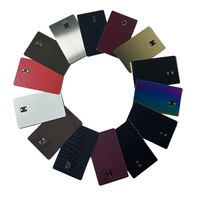Antenne NFC intégrée, carte bancaire métallique sans contact avec bande magnétique, compatible avec le paiement NFC par simple contact.
