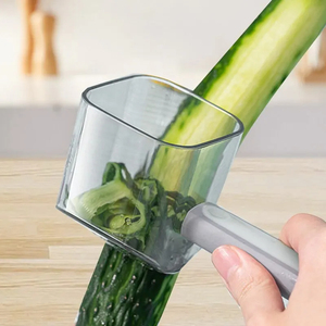 Nouveau éplucheur à long manche avec boîte de rangement en acier inoxydable éplucheur à tête unique légumes Fruits couteau à éplucher outil Gadgets de cuisine - Product Image 4