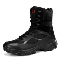 Bottes d'Entraînement d'Extérieur Antidérapantes Grande Taille, Bottes de Combat Transfrontalières pour Hommes et Femmes, Bottes du Désert Résistantes à l'Usure pour la Randonnée