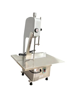Scie à os commerciale en acier inoxydable 750W, coupe-viande avec banc 220V pour boucherie, restaurant, transformation de la viande - Product Image 2
