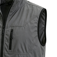 Gilet softshell d'hiver pour homme personnalisé, respirant, imperméable, coupe-vent, style décontracté, grande taille, tissu tissé