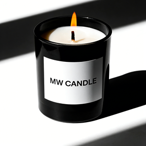 Bougie parfumée MW CANDLE en cire de soja, design minimaliste, pot en verre, parfum floral végétal, durée de combustion de 20 à 40 heures, décoration d'intérieur - Product Image 1