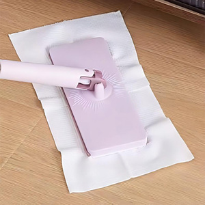 Serpillère plate en tissu super absorbant 25 cm à fixation rapide, lavage mains libres pour sols carrelés et parquet, usage universel – Vente directe usine - Product Image 5