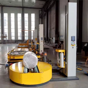 Roll Wrapping <b>Machine</b> for Paper Rolls with Rotary Support Base & 300% Pre-<b>Stretch</b> & Auto Sensing - Product Image 5