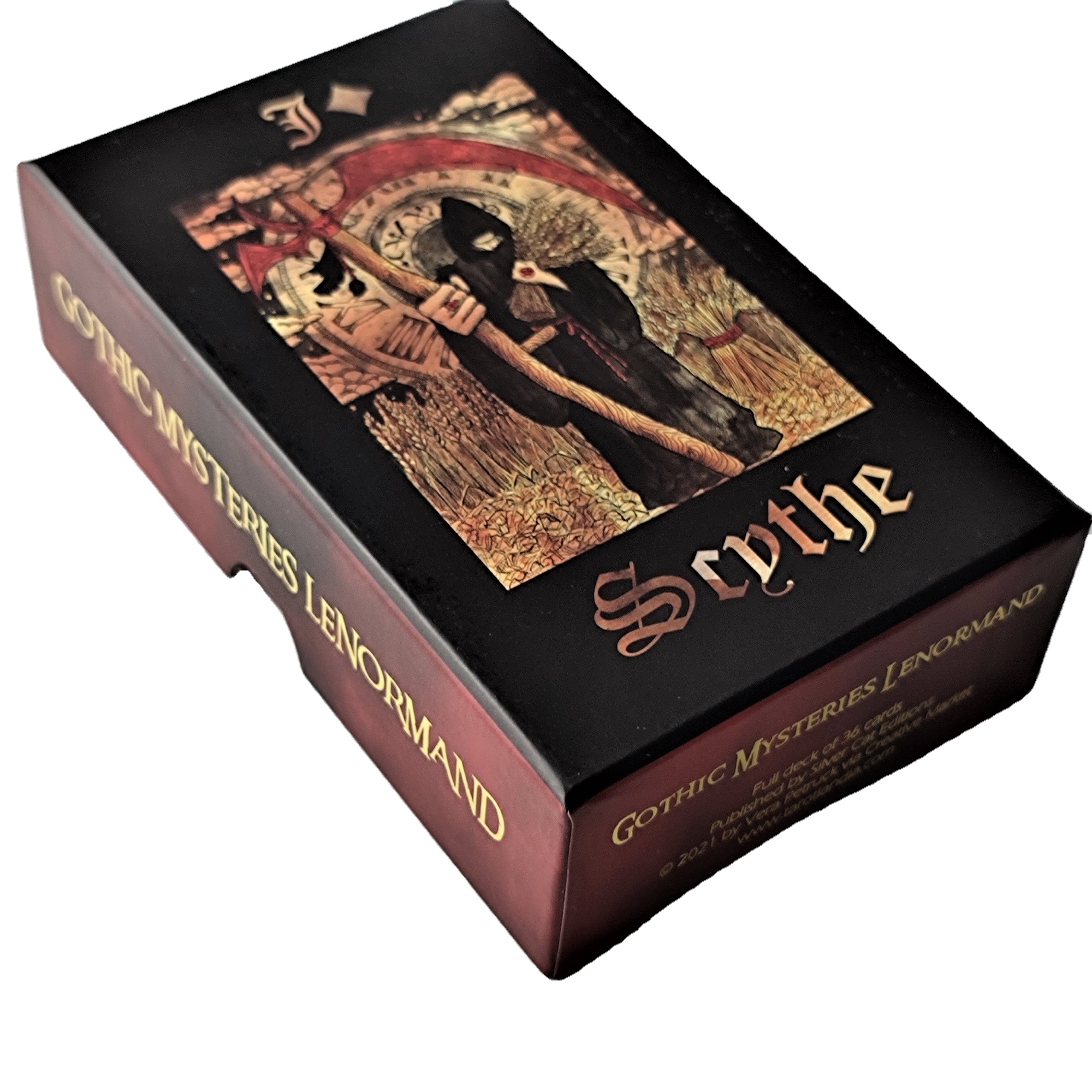 Оптовая продажа с завода, индивидуальная эллипс, персонализированная Высококачественная карта-Таро с золотым краем