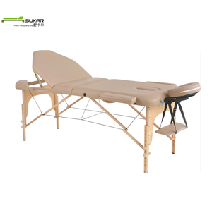 <span class=keywords><strong>Table</strong></span> de massage pliante en bois pour massage thaïlandais complet du corps, lit de massage portable avec 2 matelas, lit de spa coréen - Product Image 1