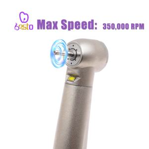 Dent LED E-generator punta pulsante ad alta velocità manipolo cuscinetti in ceramica manipolo turbina aria 4 fori odontoiatria attrezzature - Product Image 2