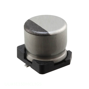 Condensador Original de 33 uF, Aluminio, 33UF, 20%, 25V, SMD, Montaje en Superficie, UUA1E330MCL1GS - Product Image 1